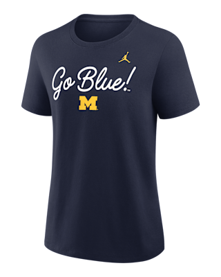 Michigan Script Mantra Logo Women's Nike College T-Shirt. Nike.com